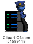 Blue Design Mascot Clipart #1589118 by Leo Blanchette