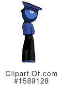 Blue Design Mascot Clipart #1589128 by Leo Blanchette