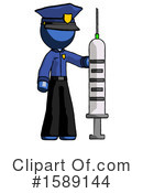 Blue Design Mascot Clipart #1589144 by Leo Blanchette