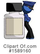 Blue Design Mascot Clipart #1589160 by Leo Blanchette