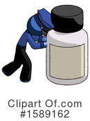 Blue Design Mascot Clipart #1589162 by Leo Blanchette