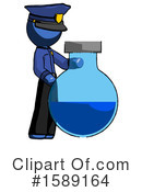 Blue Design Mascot Clipart #1589164 by Leo Blanchette