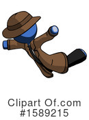 Blue Design Mascot Clipart #1589215 by Leo Blanchette