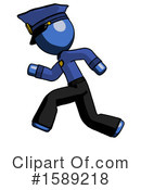 Blue Design Mascot Clipart #1589218 by Leo Blanchette