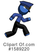 Blue Design Mascot Clipart #1589220 by Leo Blanchette