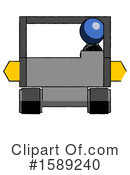 Blue Design Mascot Clipart #1589240 by Leo Blanchette