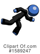 Blue Design Mascot Clipart #1589247 by Leo Blanchette