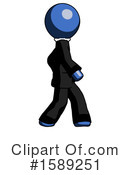 Blue Design Mascot Clipart #1589251 by Leo Blanchette
