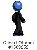 Blue Design Mascot Clipart #1589252 by Leo Blanchette