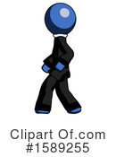 Blue Design Mascot Clipart #1589255 by Leo Blanchette