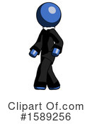 Blue Design Mascot Clipart #1589256 by Leo Blanchette