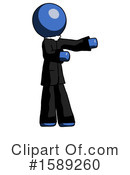 Blue Design Mascot Clipart #1589260 by Leo Blanchette