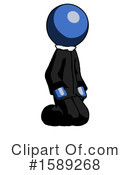 Blue Design Mascot Clipart #1589268 by Leo Blanchette