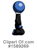 Blue Design Mascot Clipart #1589269 by Leo Blanchette