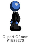 Blue Design Mascot Clipart #1589270 by Leo Blanchette