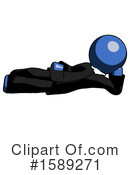 Blue Design Mascot Clipart #1589271 by Leo Blanchette