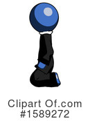 Blue Design Mascot Clipart #1589272 by Leo Blanchette