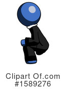 Blue Design Mascot Clipart #1589276 by Leo Blanchette