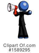 Blue Design Mascot Clipart #1589295 by Leo Blanchette