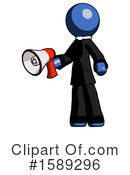 Blue Design Mascot Clipart #1589296 by Leo Blanchette