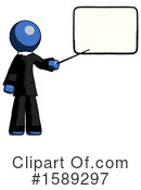 Blue Design Mascot Clipart #1589297 by Leo Blanchette