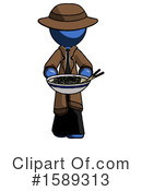 Blue Design Mascot Clipart #1589313 by Leo Blanchette
