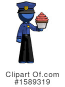 Blue Design Mascot Clipart #1589319 by Leo Blanchette