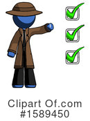 Blue Design Mascot Clipart #1589450 by Leo Blanchette