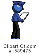 Blue Design Mascot Clipart #1589475 by Leo Blanchette