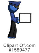 Blue Design Mascot Clipart #1589477 by Leo Blanchette