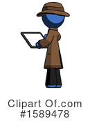 Blue Design Mascot Clipart #1589478 by Leo Blanchette