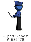 Blue Design Mascot Clipart #1589479 by Leo Blanchette