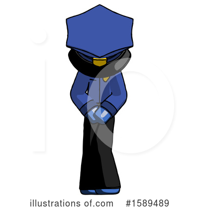 Royalty-Free (RF) Blue Design Mascot Clipart Illustration by Leo Blanchette - Stock Sample #1589489