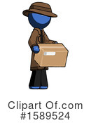 Blue Design Mascot Clipart #1589524 by Leo Blanchette