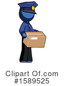 Blue Design Mascot Clipart #1589525 by Leo Blanchette