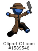 Blue Design Mascot Clipart #1589548 by Leo Blanchette