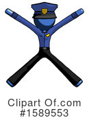 Blue Design Mascot Clipart #1589553 by Leo Blanchette