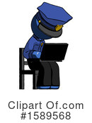 Blue Design Mascot Clipart #1589568 by Leo Blanchette