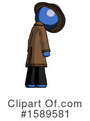 Blue Design Mascot Clipart #1589581 by Leo Blanchette