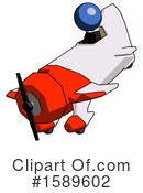 Blue Design Mascot Clipart #1589602 by Leo Blanchette