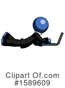 Blue Design Mascot Clipart #1589609 by Leo Blanchette
