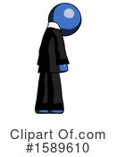 Blue Design Mascot Clipart #1589610 by Leo Blanchette