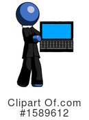 Blue Design Mascot Clipart #1589612 by Leo Blanchette