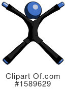 Blue Design Mascot Clipart #1589629 by Leo Blanchette