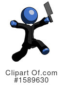 Blue Design Mascot Clipart #1589630 by Leo Blanchette