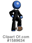 Blue Design Mascot Clipart #1589634 by Leo Blanchette