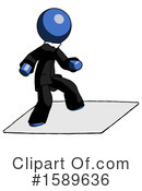 Blue Design Mascot Clipart #1589636 by Leo Blanchette
