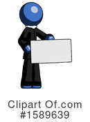 Blue Design Mascot Clipart #1589639 by Leo Blanchette