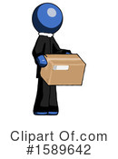 Blue Design Mascot Clipart #1589642 by Leo Blanchette