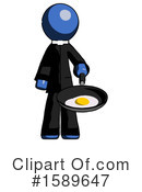 Blue Design Mascot Clipart #1589647 by Leo Blanchette